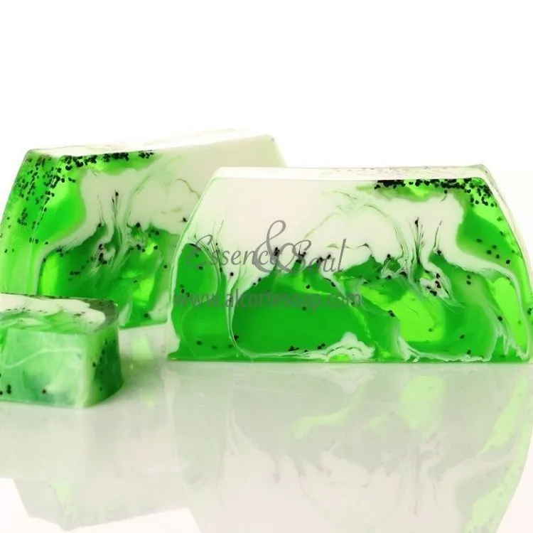Barra jabón de glicerina kiwi, Big Soap Factory