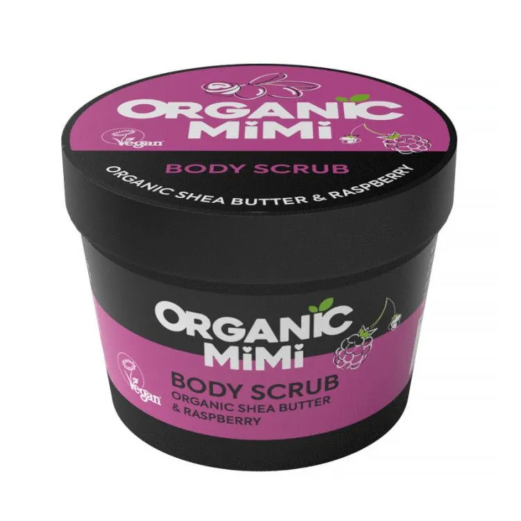 Exfoliante Corporal Karité y Frambuesa 120 g, Organic Mimi