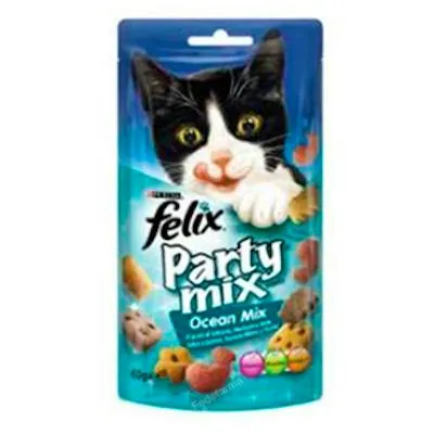 Purina Veterinaria felix party feline mix ocean scatola 8 x 60 g, Purina Vet