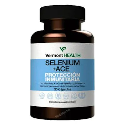 Selenium+ace 30 cápsulas, Vermont Health