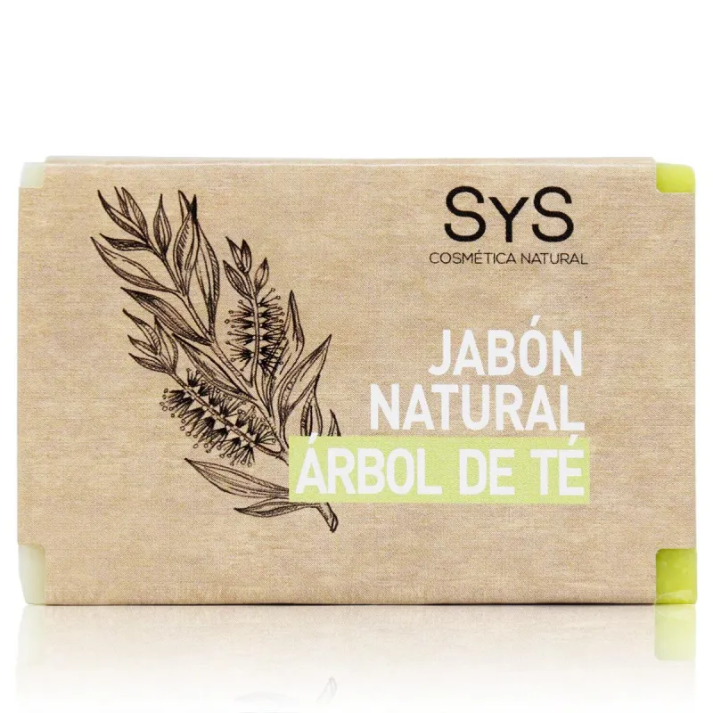 Jabón árbol de té natural pastilla 100 g, Sys
