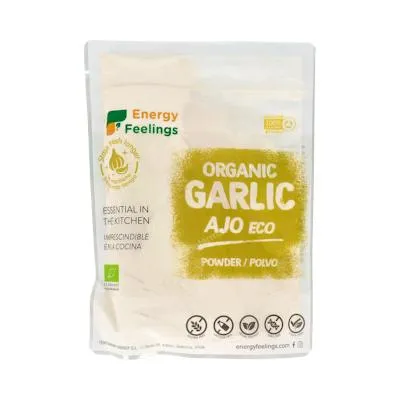 Ajo polvo sin gluten BIO 200 g, Energy Feelings