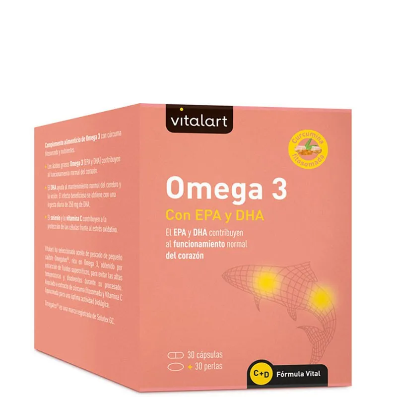 Omega 3 epa y dha + 30 per 30 cápsulas, Vitalart