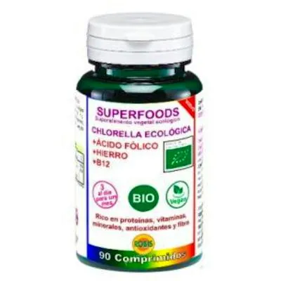 Chlorella superalimentos BIO 90 cápsulas, Robis
