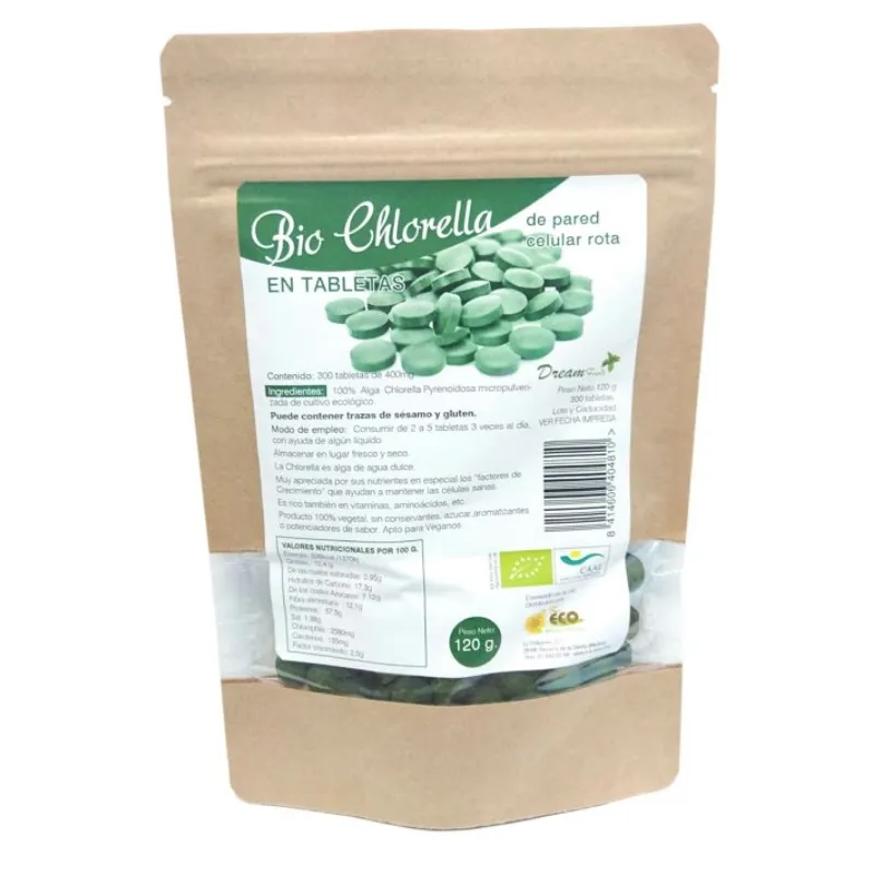 Alga chlorella BIO 300 comprimidos, Dream Foods