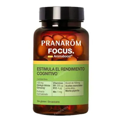 Pranarom P. acabado aromaboost focus BIO 60 cápsulas, Pranarom P.acabado
