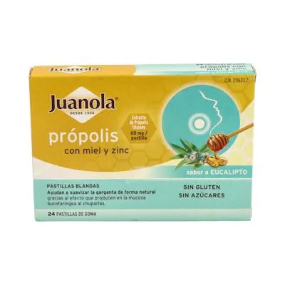 Propolis-Honig-Zink-Eukalyptus-Pastillen, Juanola