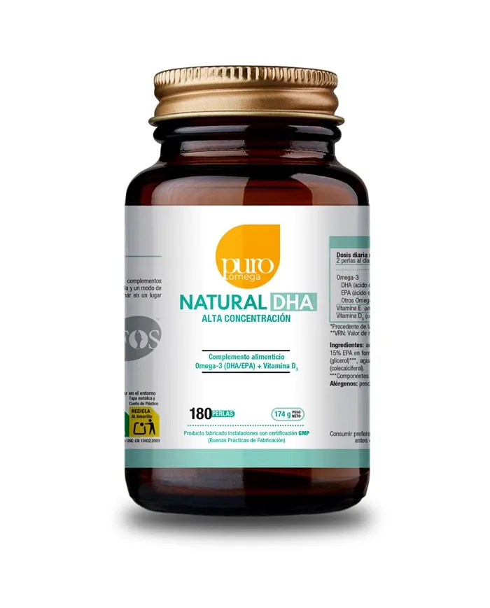 Natural DHA alta concentrazione 180p, Puro Omega