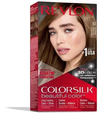 Colorsilk beautiful color hair 51 castano claro, Revlon