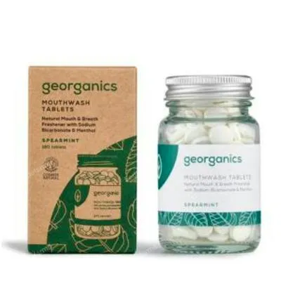 Mundspülung Pfefferminze 180 Pastillen, Georganics
