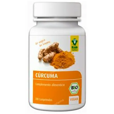 Kurkuma glutenvrij BIO 300 tabletten, Raab Vitalfood