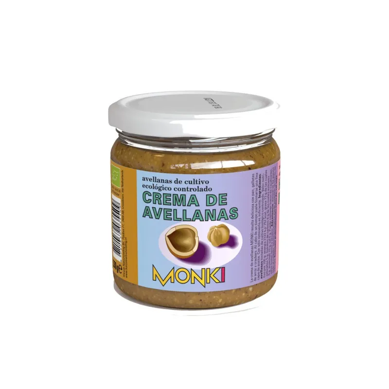 Crema avellanas BIO 330 g, Monki