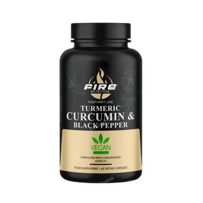 Curcumin & black pepper f-pharm 60 cápsulas, Fire Nutrition
