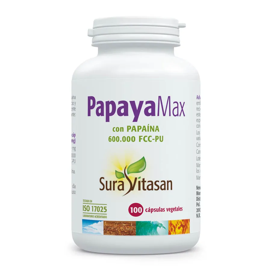 Papaya max 100 cápsulas, Sura Vitasan