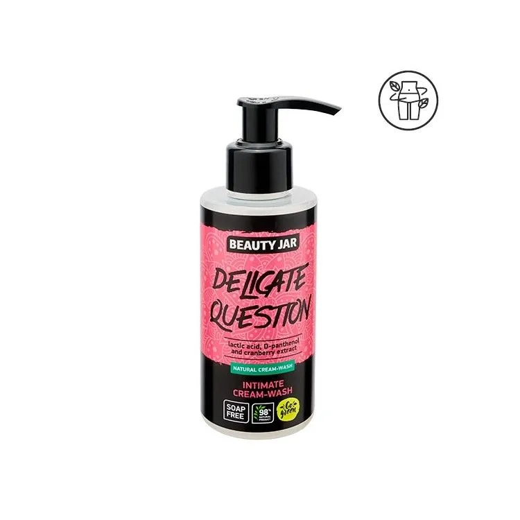 Intimate wash cream - Lactic Acid, Panthenol and Cranberries, Beauty Jar