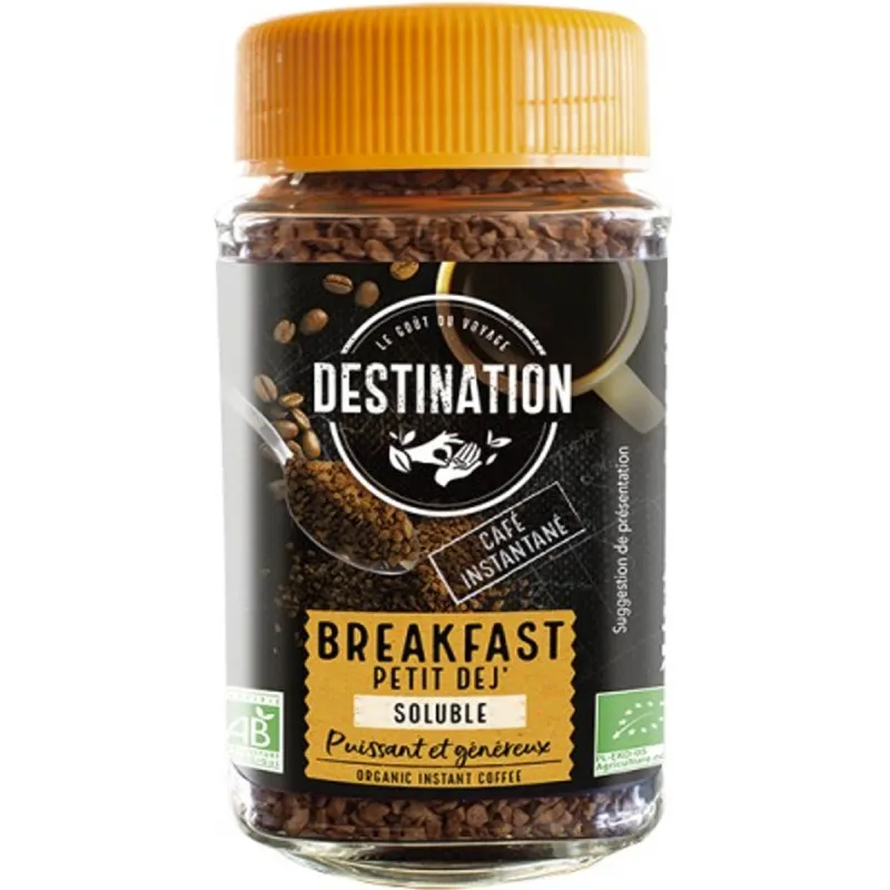 Café soluble petit-déjeuner 100 g, Destination