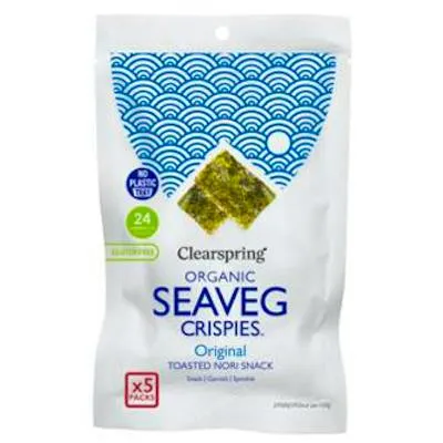 Alga nori tostada multipack snack 5 x 4 g, Clearspring