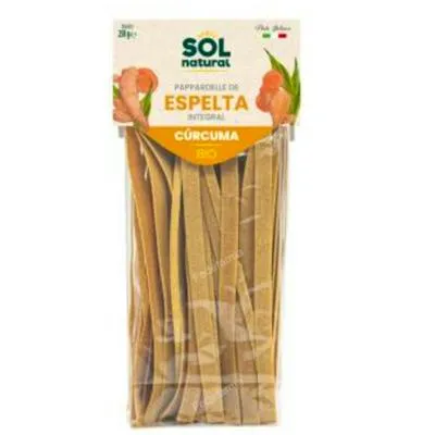 Pappardelle d'épeautre complet à la curcuma 250 g, Solnatural