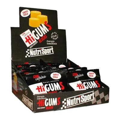 Higums sabor cola con cafeina expositor 20bolsas, Nutrisport