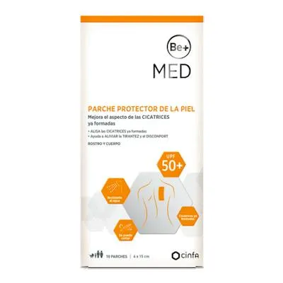 Med parche protector de la piel 15 cm X 4 cm 10 parches, Be+