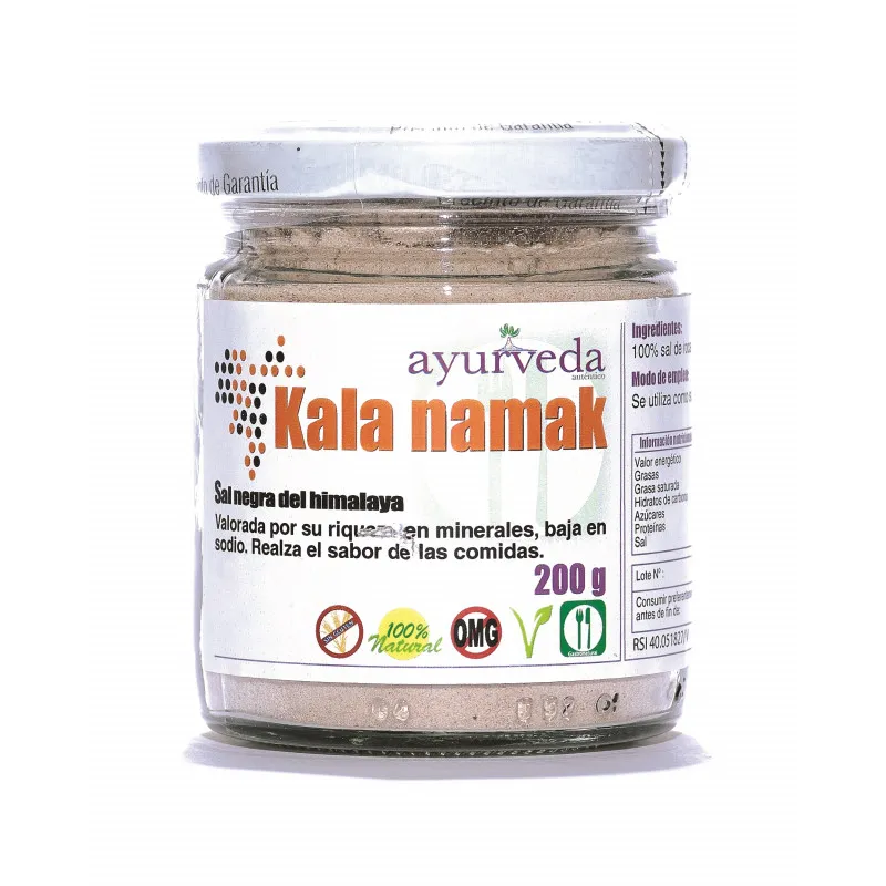 Kala namak sal negra del himalaya 200 g, Ayurveda