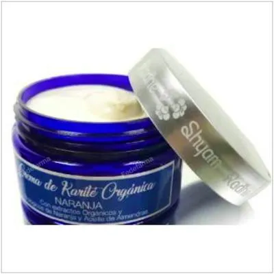 Crème beurre de karité organique orange 100 g, Radhe Shyam