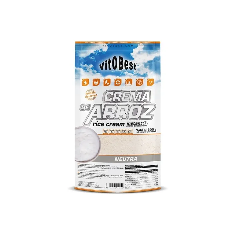 Crema arroz sabor neutro vitobest 600 g, Vit.o.best