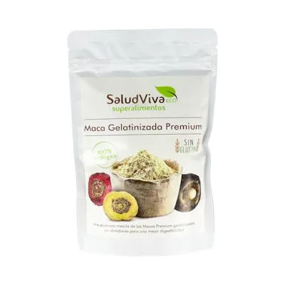 Maca premium gelatinizada polvo sin gluten BIO 250 g, Salud Viva
