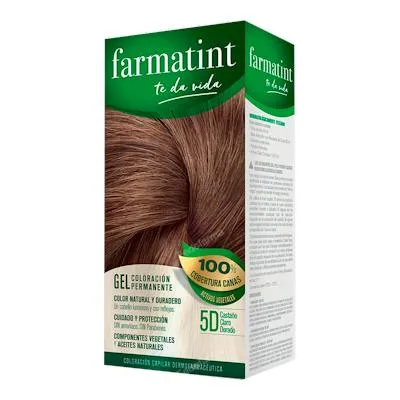 Gel 5D castaño claro dorado 135 ml, Farmatint