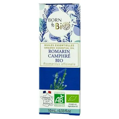 Rosmarino canforato olio essenziale organico BIO 10 ml, Born To Bio