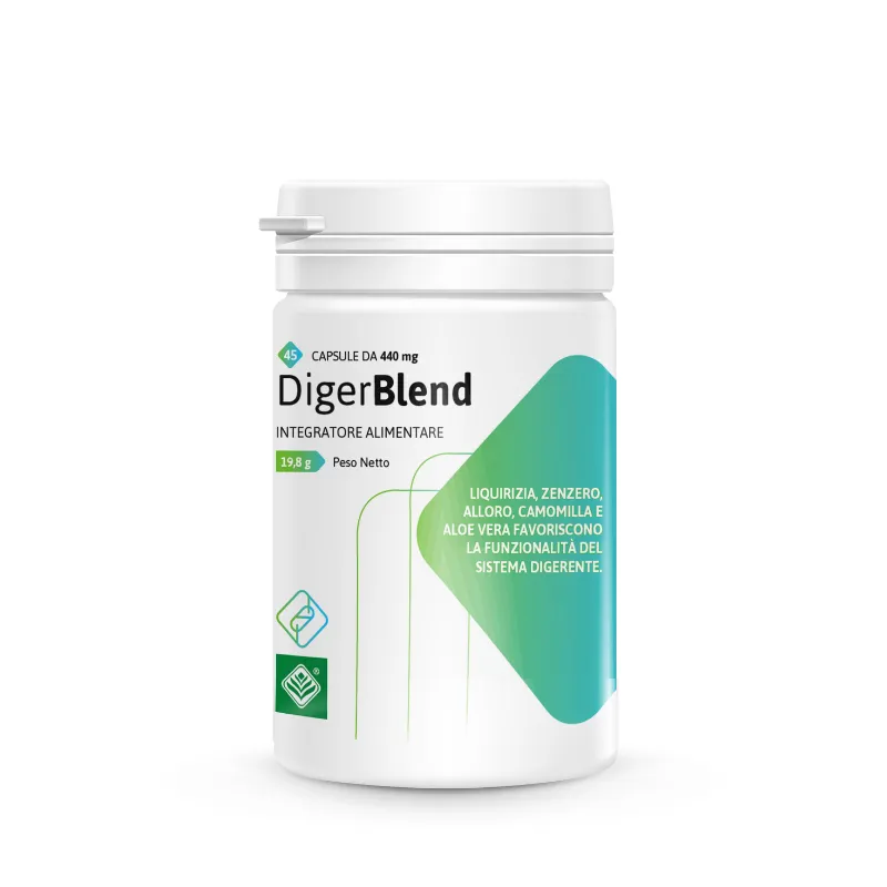 Digerblend 440 mg 45 cápsulas, Gheos