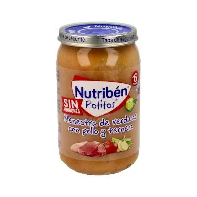 Potito guiso pollo ternera judias 235 g, Nutriben