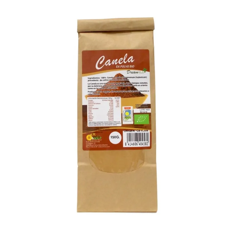 Canela ceylan polvo bolsa BIO 150 g, Dream Foods