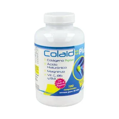Colaid plus colágeno,ácido hialurónico 180 comprimidos, Just Aid