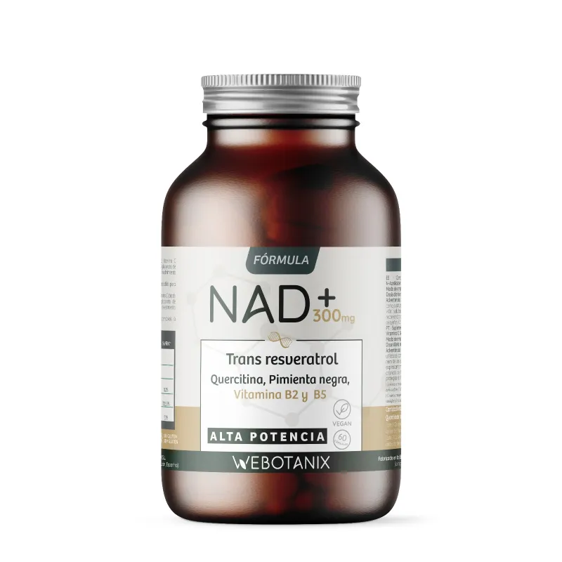 Nad + trans-resveratrol 60 cápsulas, Webotanix