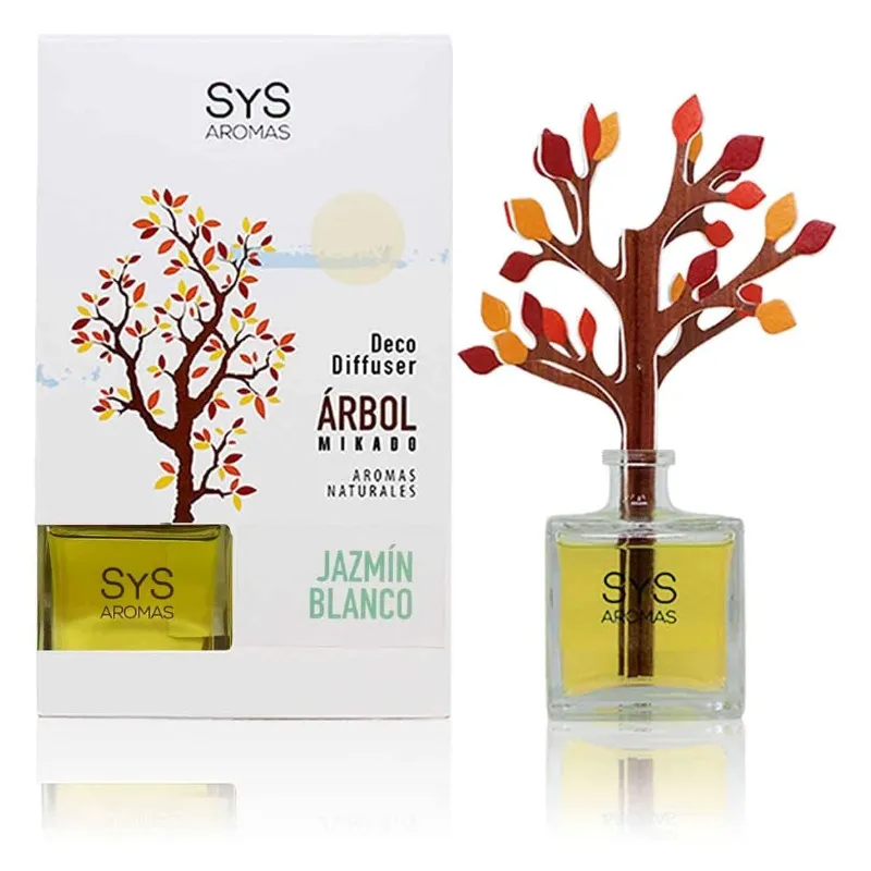 Ambientador difusor árbol jazmin blanco 90 ml, Sys