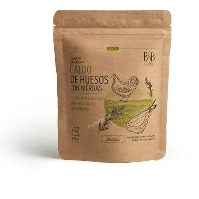 Colágeno de caldo de huesos con hierbas 330 g, Bsb Labs