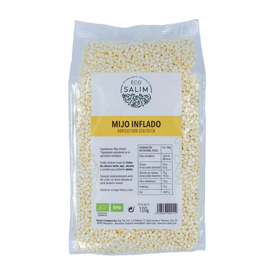 Mijo Hinchado BIO 100 g, Ecosalim