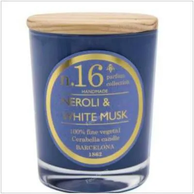 Candela in vaso PERF16 neroli-muschio bianco 7,5x9cm 1 uds., Cerabella