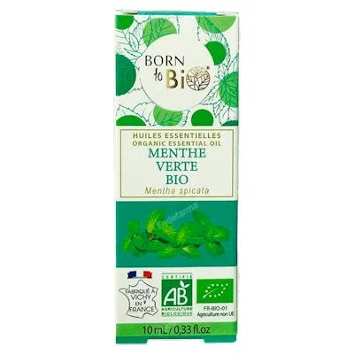 Menta verde aceite esencial orgánico BIO 10 ml, Born To Bio