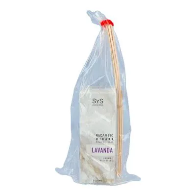 Recambio mikado lavanda +PALOS 200ml, Sys