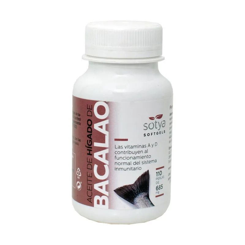 Hígado bacalao 685 mg 110 perlas, Sotya