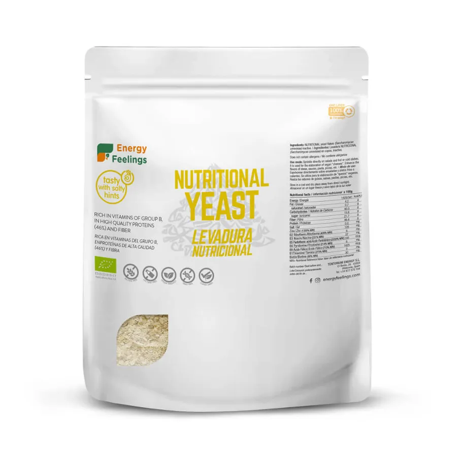 Levadura Nutricional sin gluten BIO 250 g, Energy Feelings