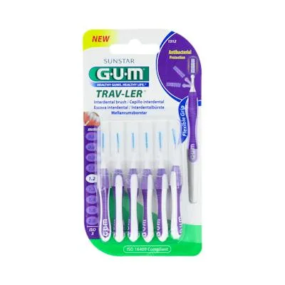 Cepillo interdental trav-ler 1512 1,2mm 6un lila, Gum