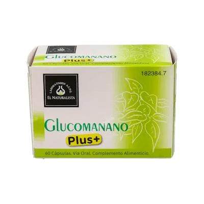 Glucomanano plus 60 cápsulas, El Naturalista