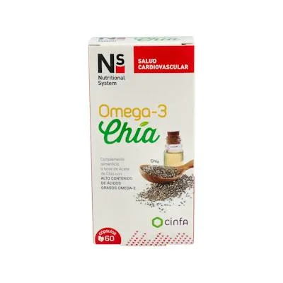 Omega 3 chia 60 cápsulas, Ns