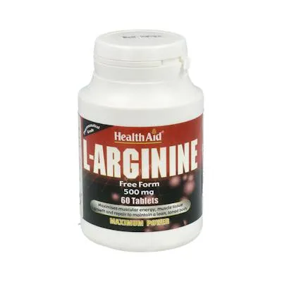 L-arginina 500 mg 60 comprimidos, Health Aid