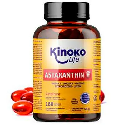Astaxanthine plus 180 capsules, Kinoko Life