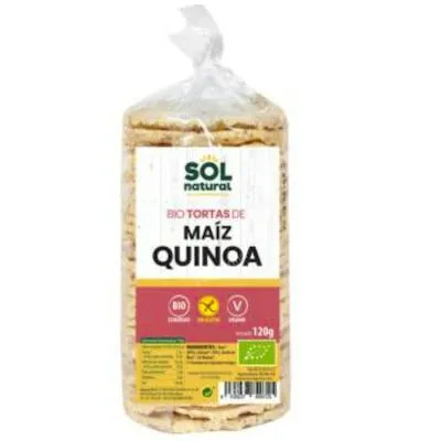 Tortas maiz con quinoa. sin gluten, Solnatural
