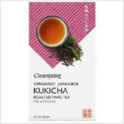 Té kukicha infusión BIO 20 bolsitas, Clearspring